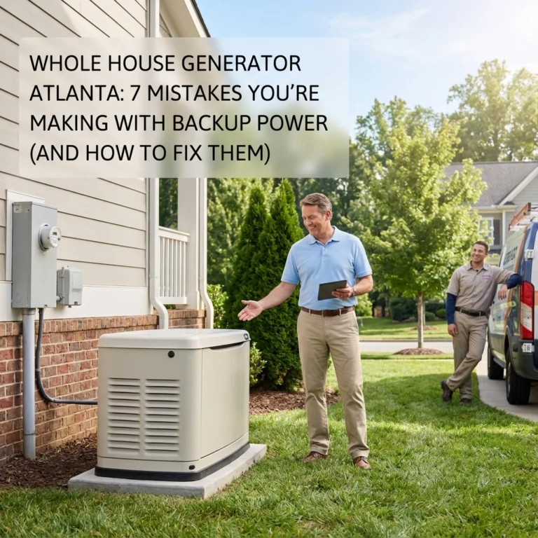 Whole House Generator Atlanta: 7 Mistakes You're Making with Backup Power (and How to Fix Them)