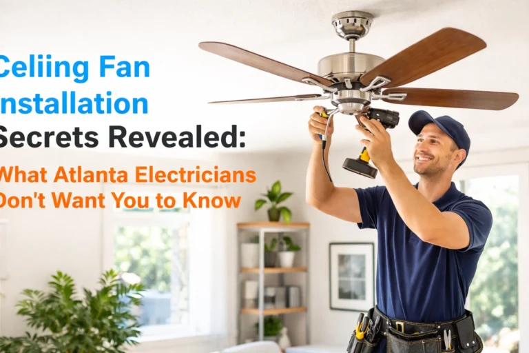 Ceiling Fan Installation Secrets Revealed: What Atlanta Electricians Don't Want You to Know