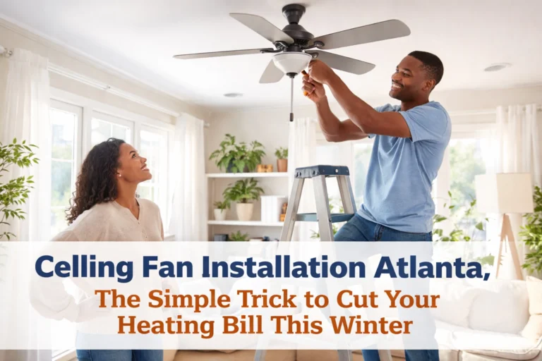 Ceiling Fan Installation Atlanta: The Simple Trick to Cut Your Heating Bill This Winter