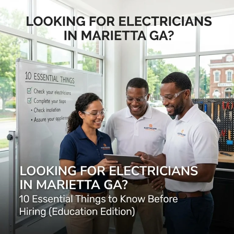 Looking For Electricians in Marietta GA? 10 Essential Things to Know Before Hiring (Education Edition)
